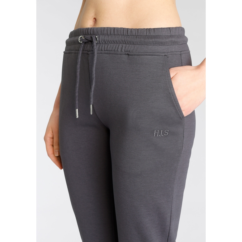 H.I.S Sweathose, Schlupfhose mit kleinem Aufschlag am Saum, Loungewear