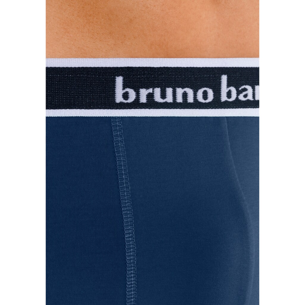 Bruno Banani Boxer »Boxershorts für Herren«, (4er Pack), mit Steifen und Logo im Bund