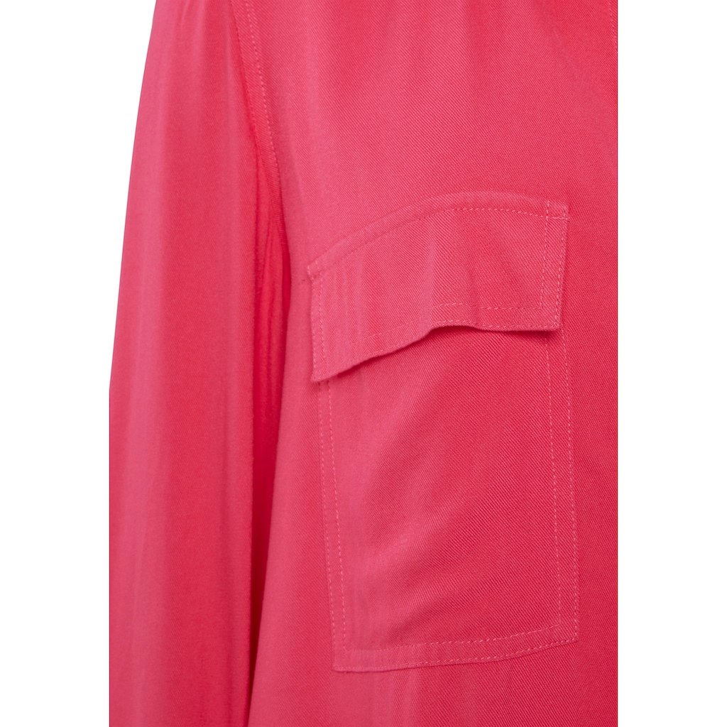Vivance Hemdbluse, aus softer Lyocellqualität, luftige Damenbluse, casual-chic