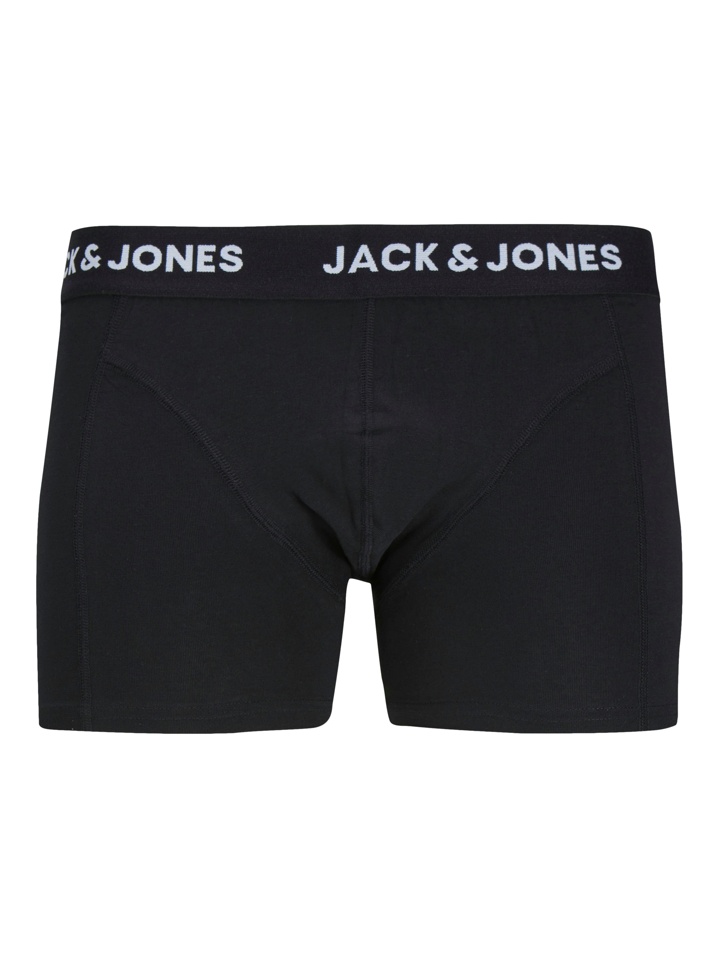 Jack & Jones Boxer »JACANTHONY  im 3er Pack mit Logo-Bund und weichem Griff« Packung, 3 Stk. unifarben mit Farbeinsatz, modisch, eng anliegend, Baumwollmischung