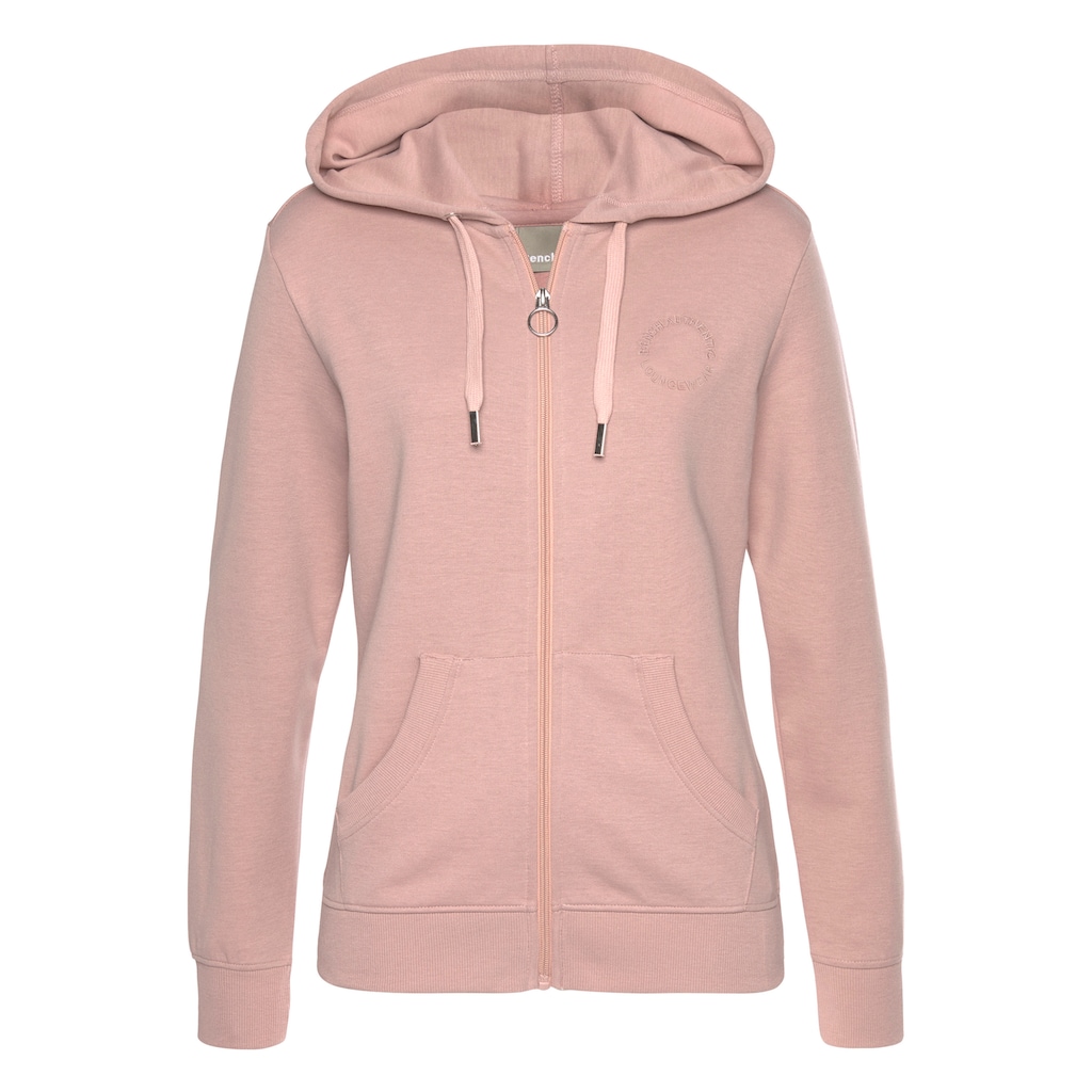 Bench. Loungewear Kapuzensweatjacke, mit Logo und Kängurutasche, Loungewear