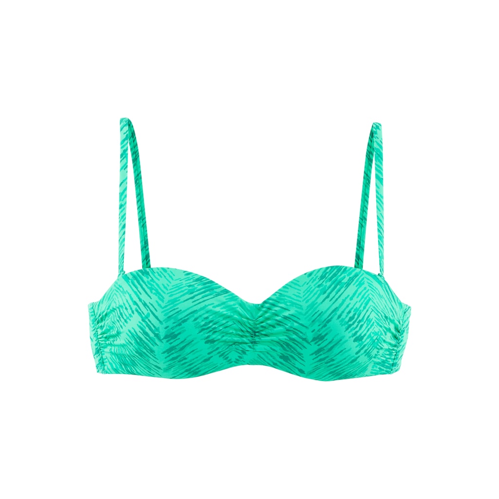 JETTE Bügel-Bandeau-Bikini-Top »Floretta«, in Ton in Ton-Harmonie