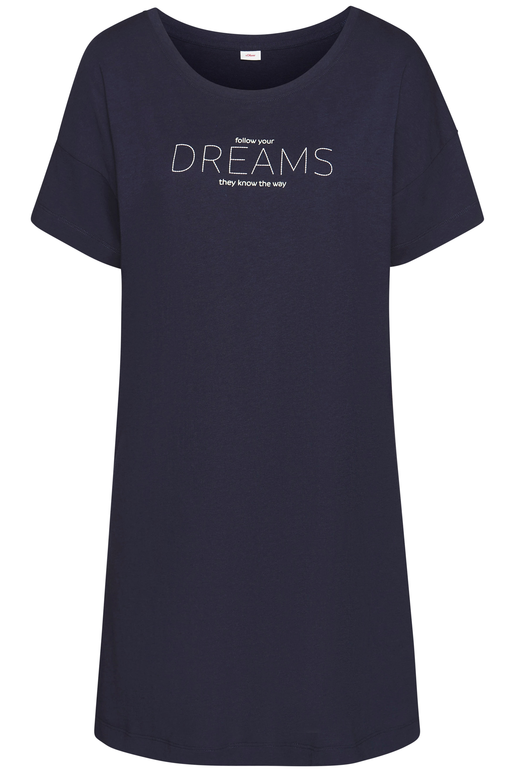 s.Oliver Sleepshirt, mit Frontdruck