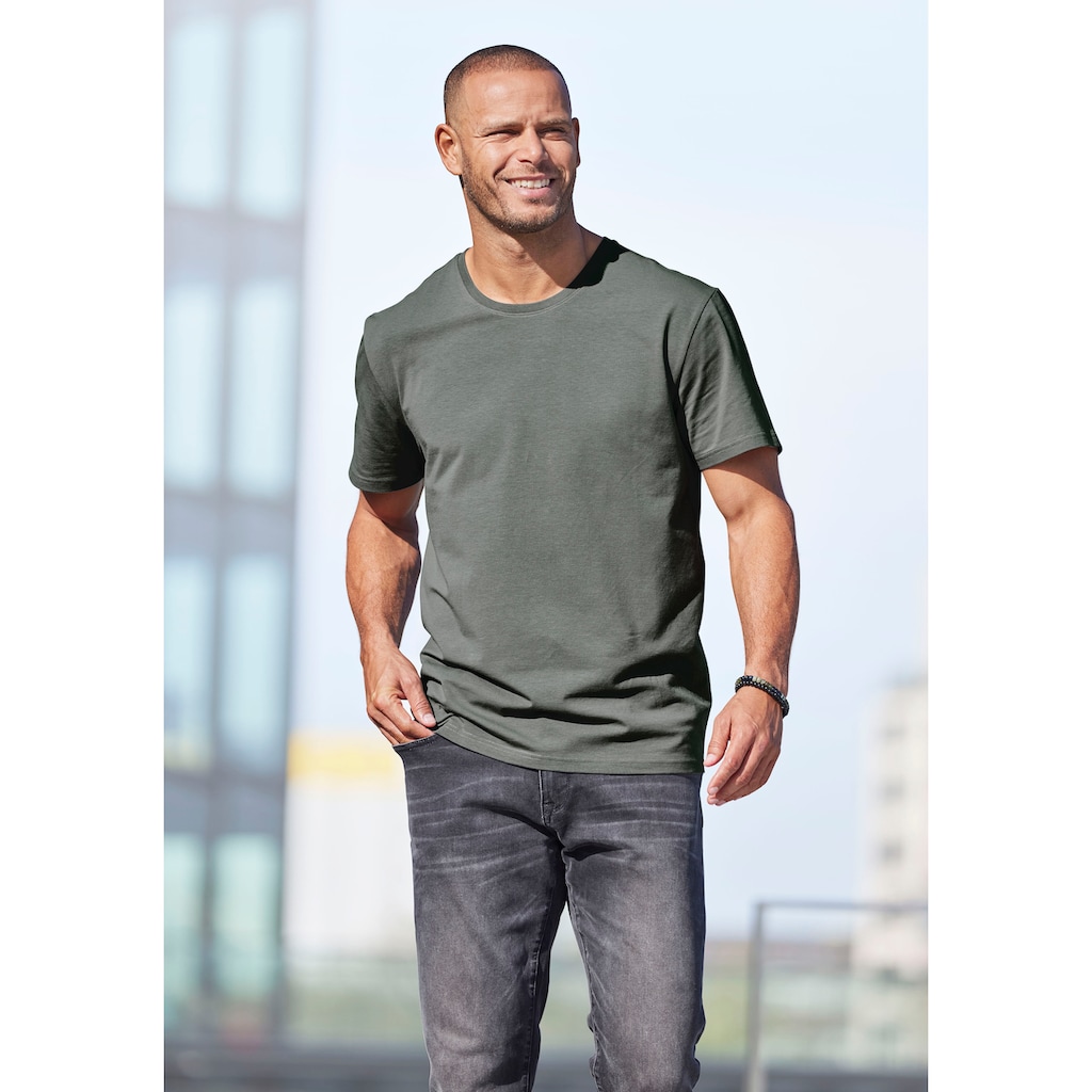 AUTHENTIC LE JOGGER T-Shirt, (Packung, 2), Freizeitshirt aus 100% Baumwolle