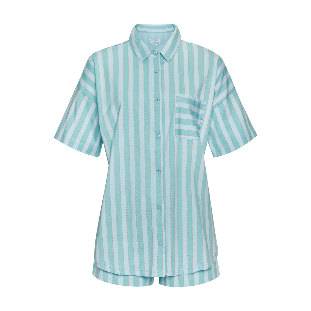 Vivance Dreams Shorty, (Set, 2 tlg.), mit zartem Streifenmuster