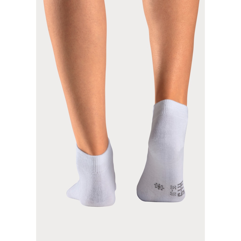 H.I.S Kurzsocken, (Packung, 10 Paar), mit eingestrickten Symbolen