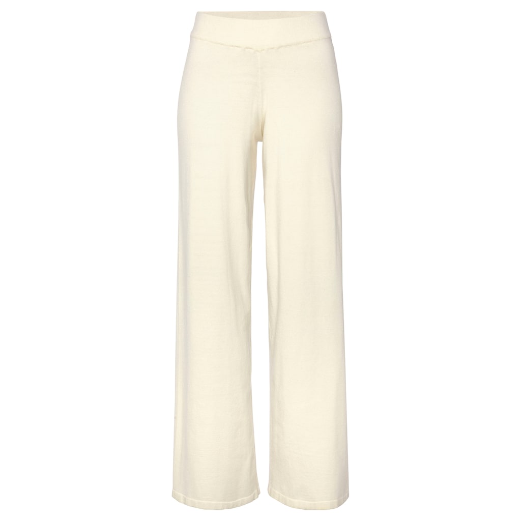 LASCANA Strickhose, mit weitem Bein, Loungewear