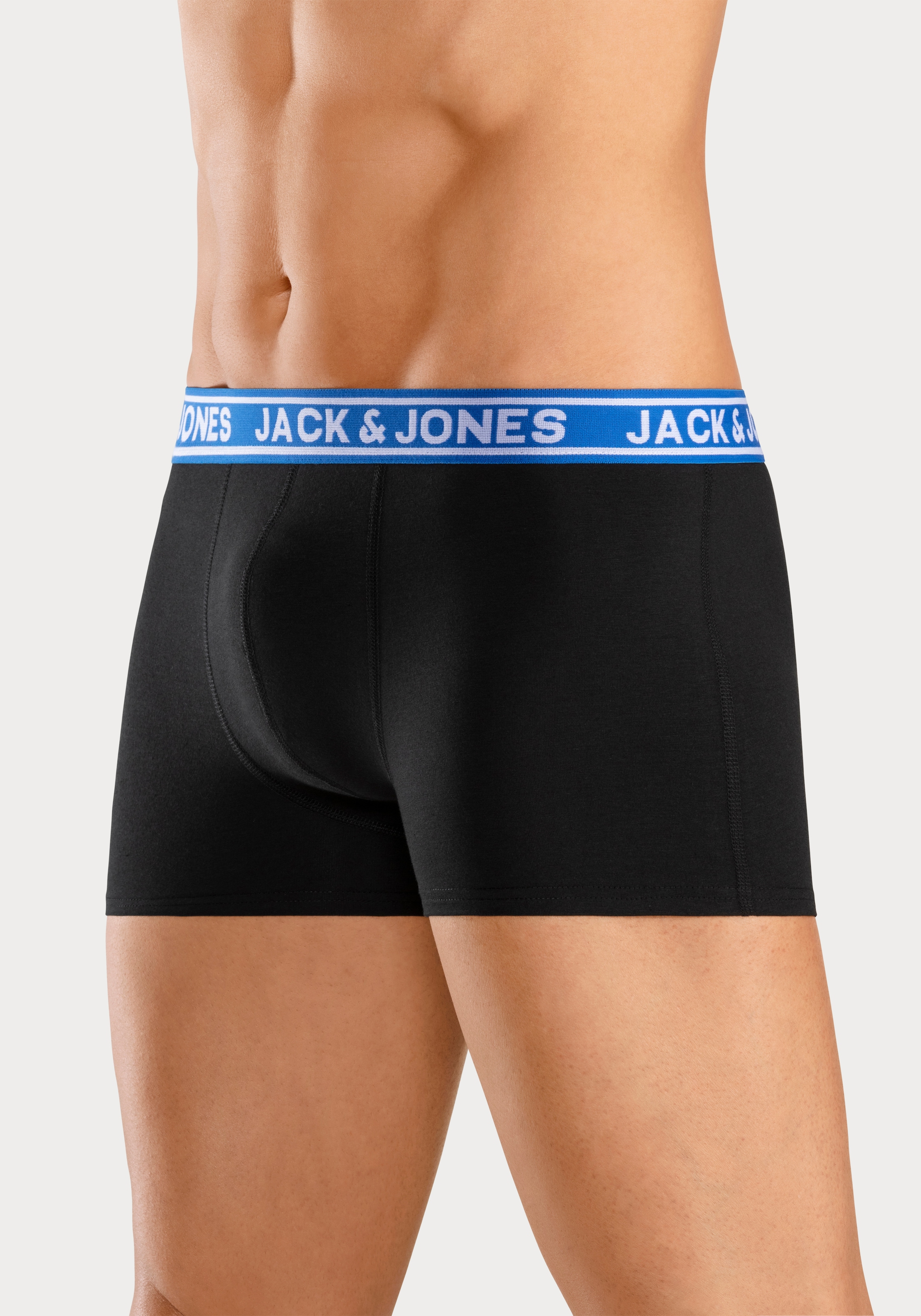 Jack & Jones Tronc »JACCRISP im 6er Pack mit Logobund und Stretchkomfort« Packung, 6 cuis unifarben mit Farbeinsatz, modisch, eng anliegend, Baumwollmischung