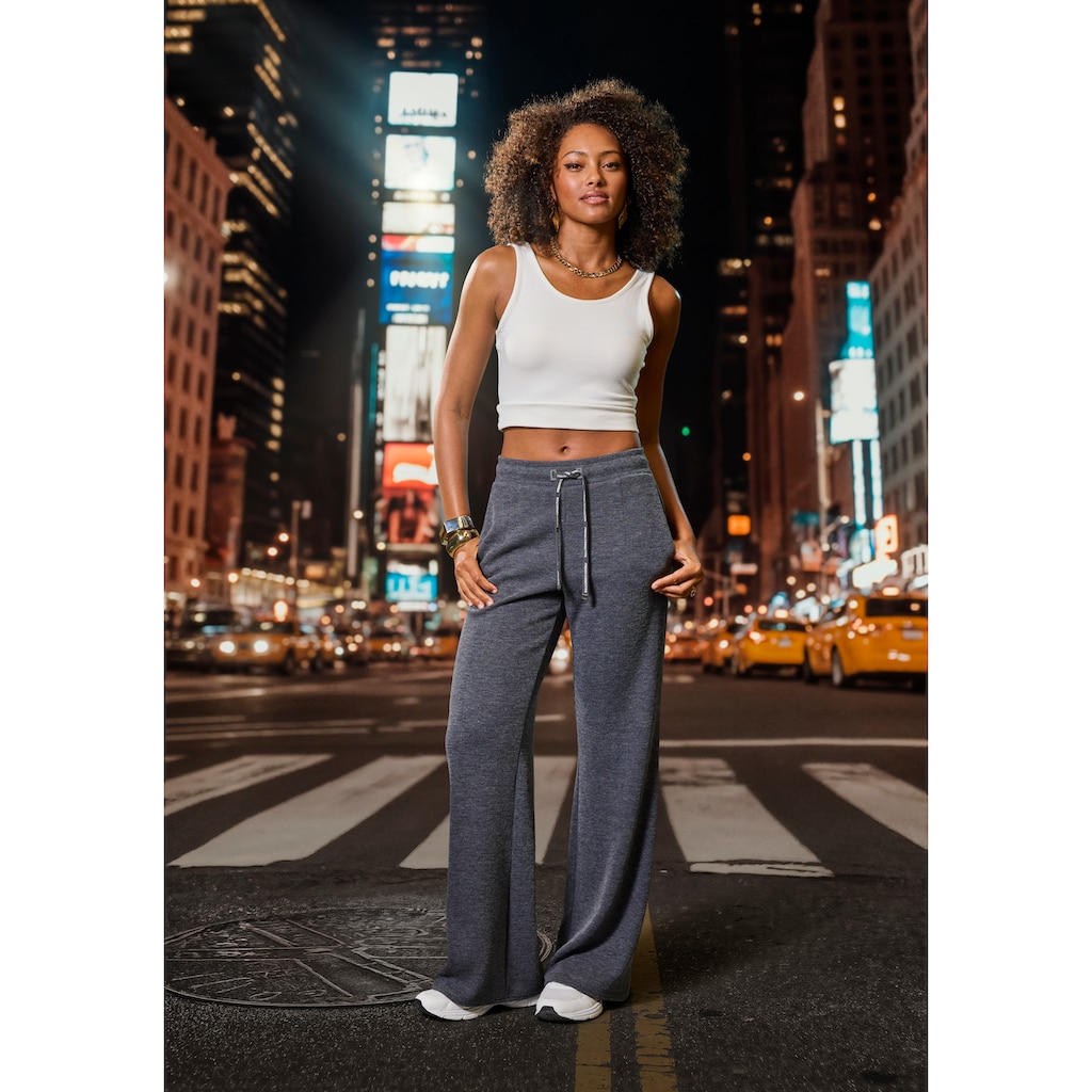 French Connection Loungepants, in gerippter Strickoptik