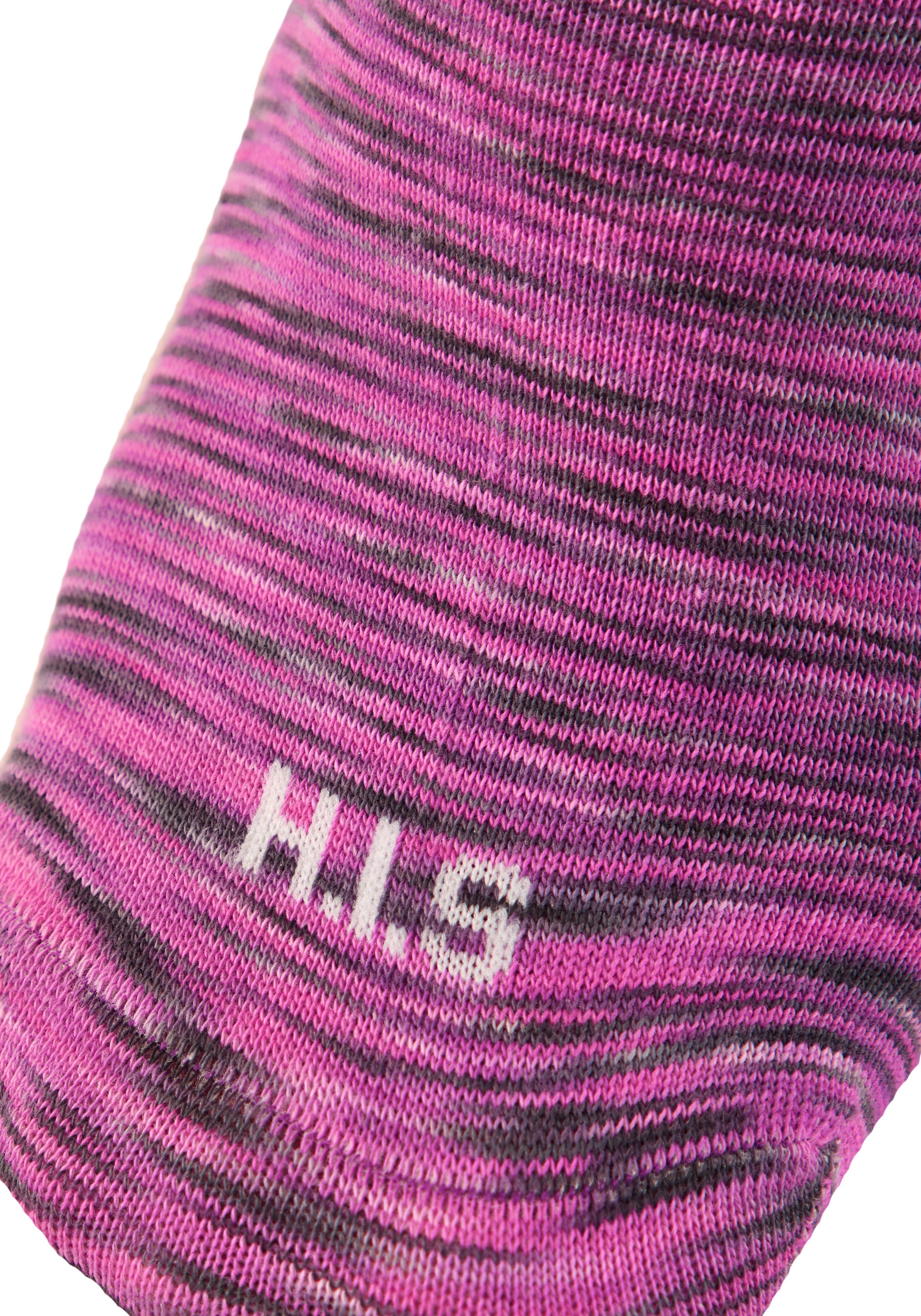 H.I.S Chaussettes courtes Packung, 6 Couple tlg. unifarben und meliert in einer Packung