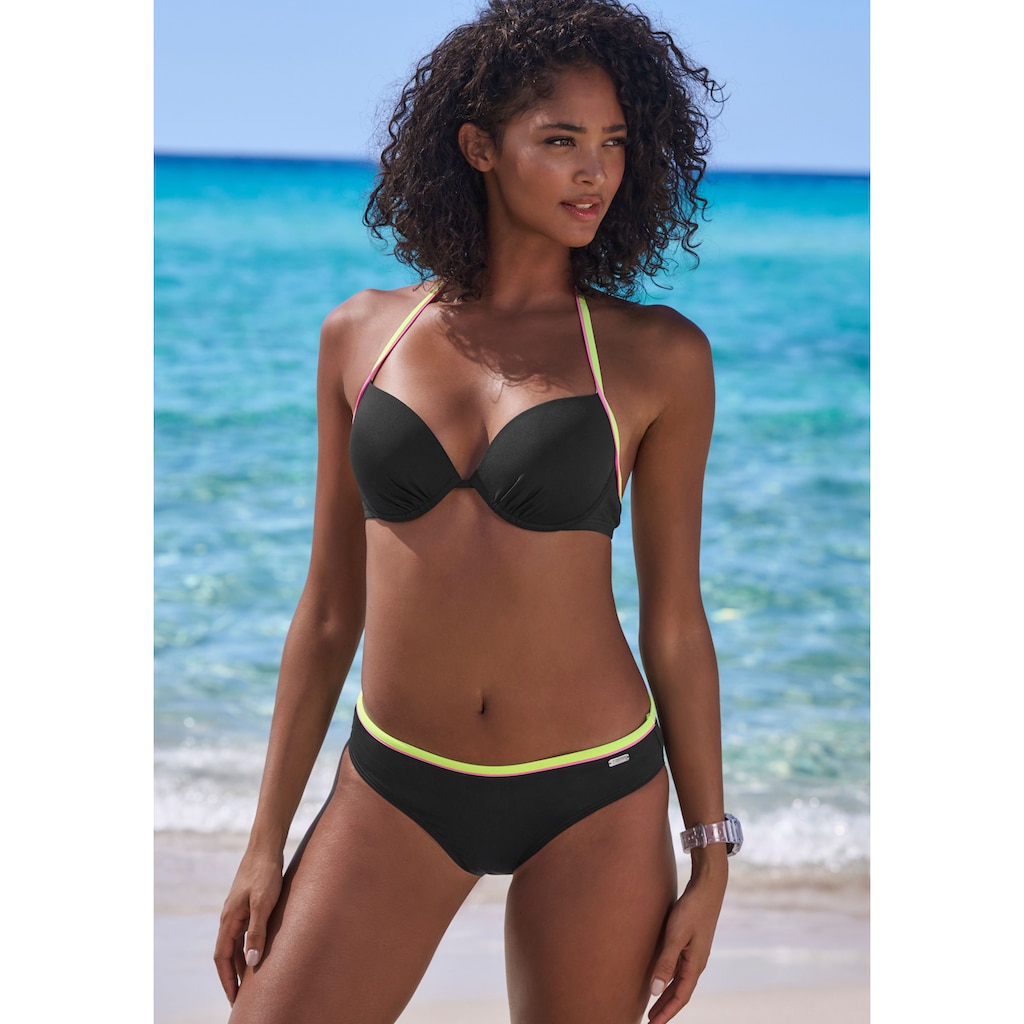 Buffalo Bikini-Hose »Pop«, Mit kontrastfarbigem Bund