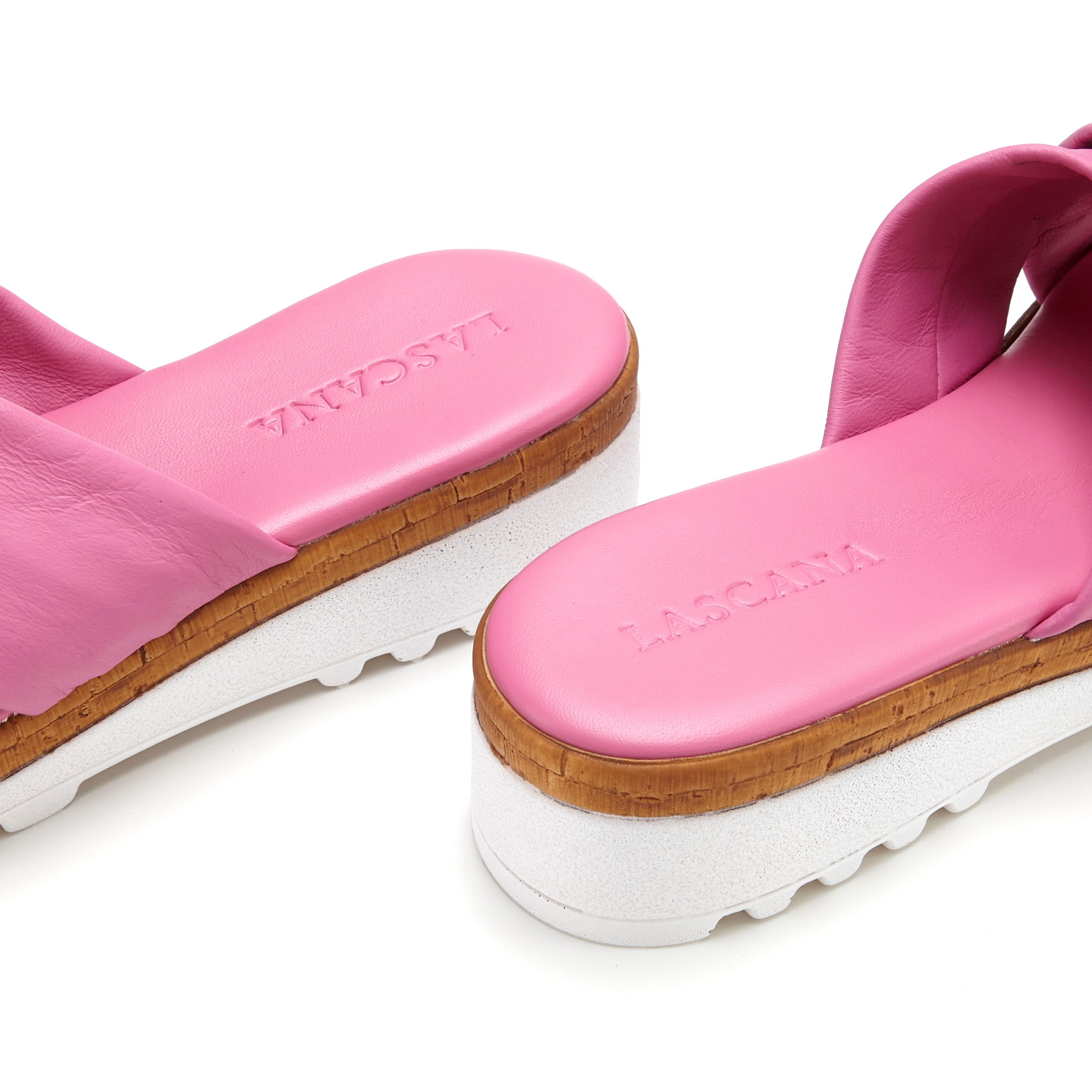 LASCANA Pantolette »Sandale, Sommerschuh, Mule, offener Schuh,«  NOUVEAU en cuir avec petit talon discret
