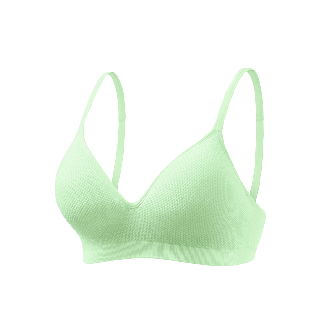 LASCANA Push-up-BH »COMFY BRA«, ohne Bügel aus weicher Baumwollqualität, Basic Dessous