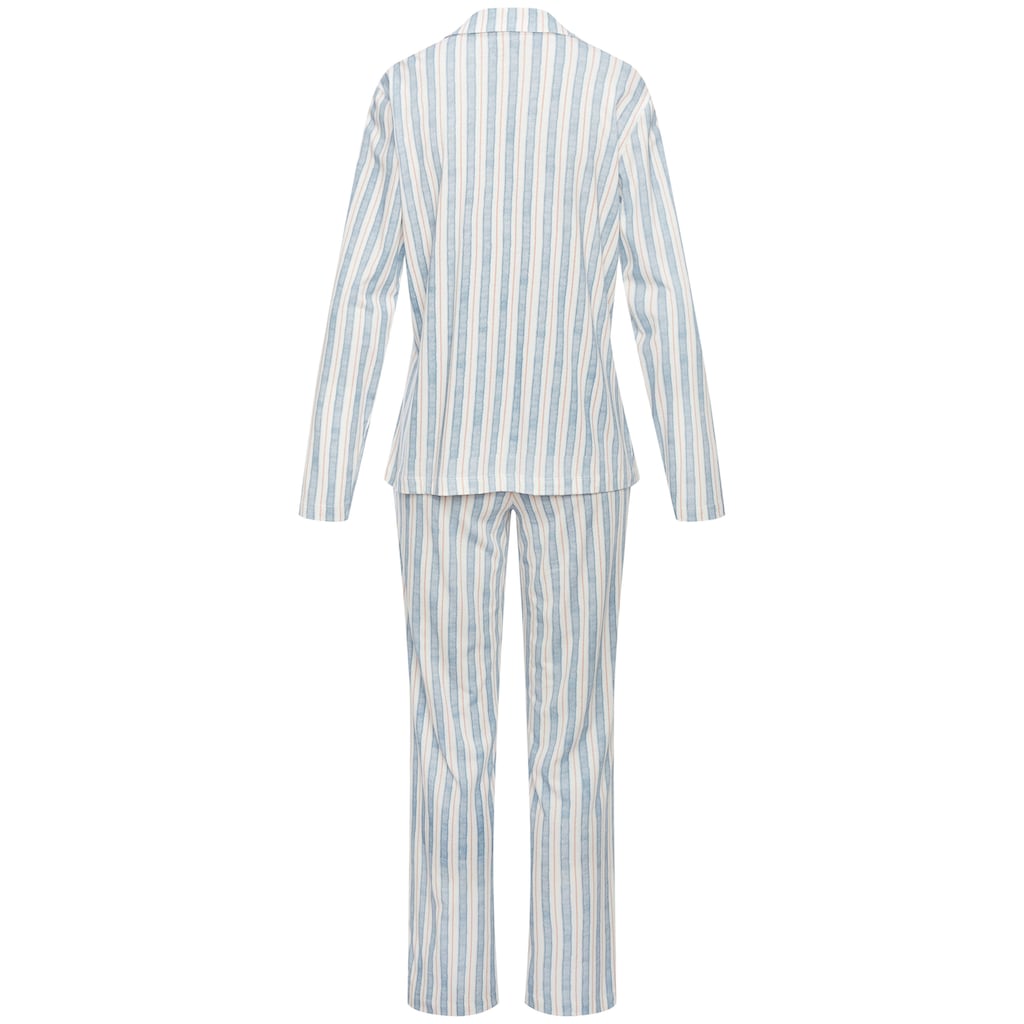 Vivance Dreams Pyjama, (2 tlg.), mit durchgehender Knopfleiste