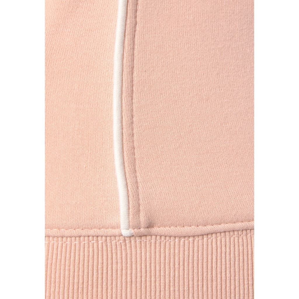 H.I.S Kapuzensweatjacke, mit seitlichem Piping und kleiner Markenstickerei, Loungeanzug