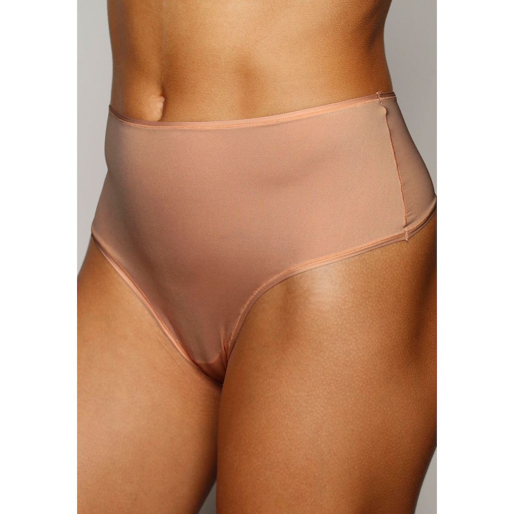 LASCANA High-Waist-String, (2er-Pack), aus weicher und hoch elastischer Microfaser