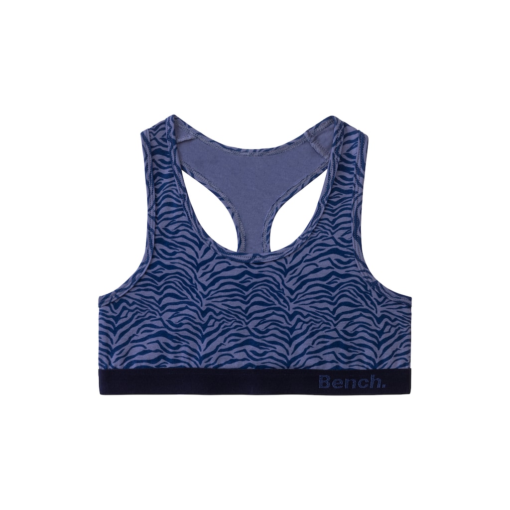 Bench. Set: Bustier, (4 tlg., mit Panty), mit tonigem Zebramuster