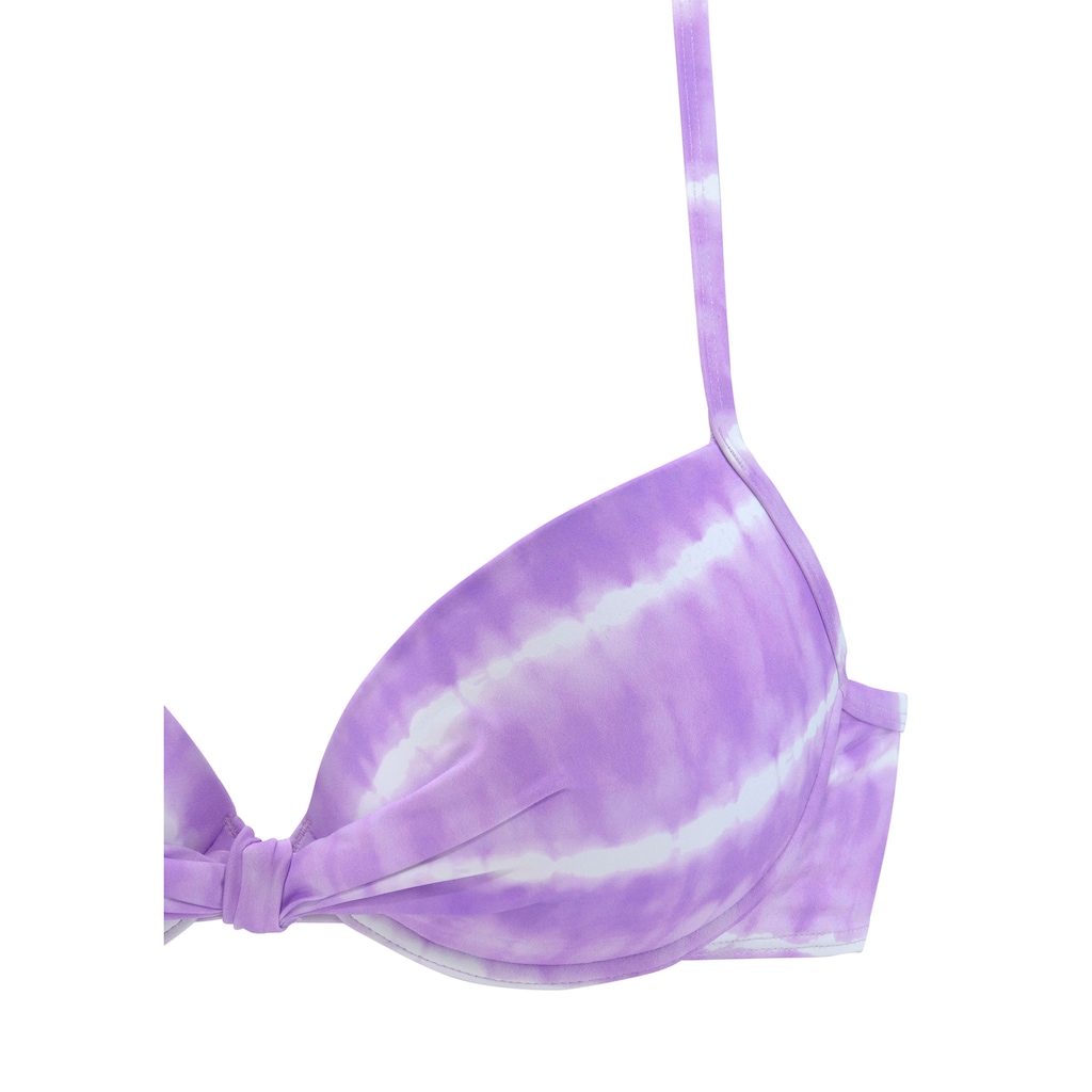 s.Oliver Bügel-Bikini-Top »Enja«, mit wattierten Cups und Batikdruck