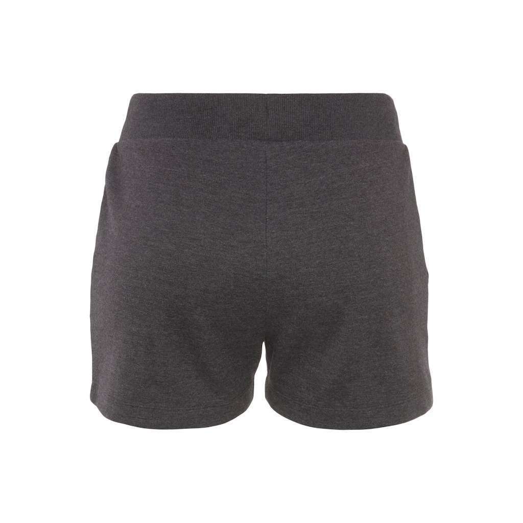 Bench. Loungewear Relaxshorts, mit kleiner glänzenden Logostickerei, Loungewear