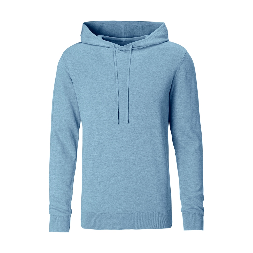 H.I.S Strickpullover »mit Kapuze, Regular Fit,«, Pullover mit Rundhals, Feinstrick, Baumwollmischung