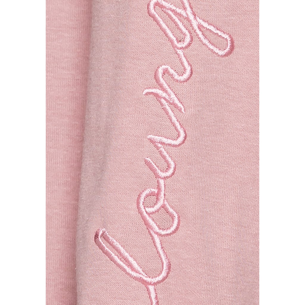 Vivance Hoodie, mit seitlicher Loungewear Stickerei, Loungshirt
