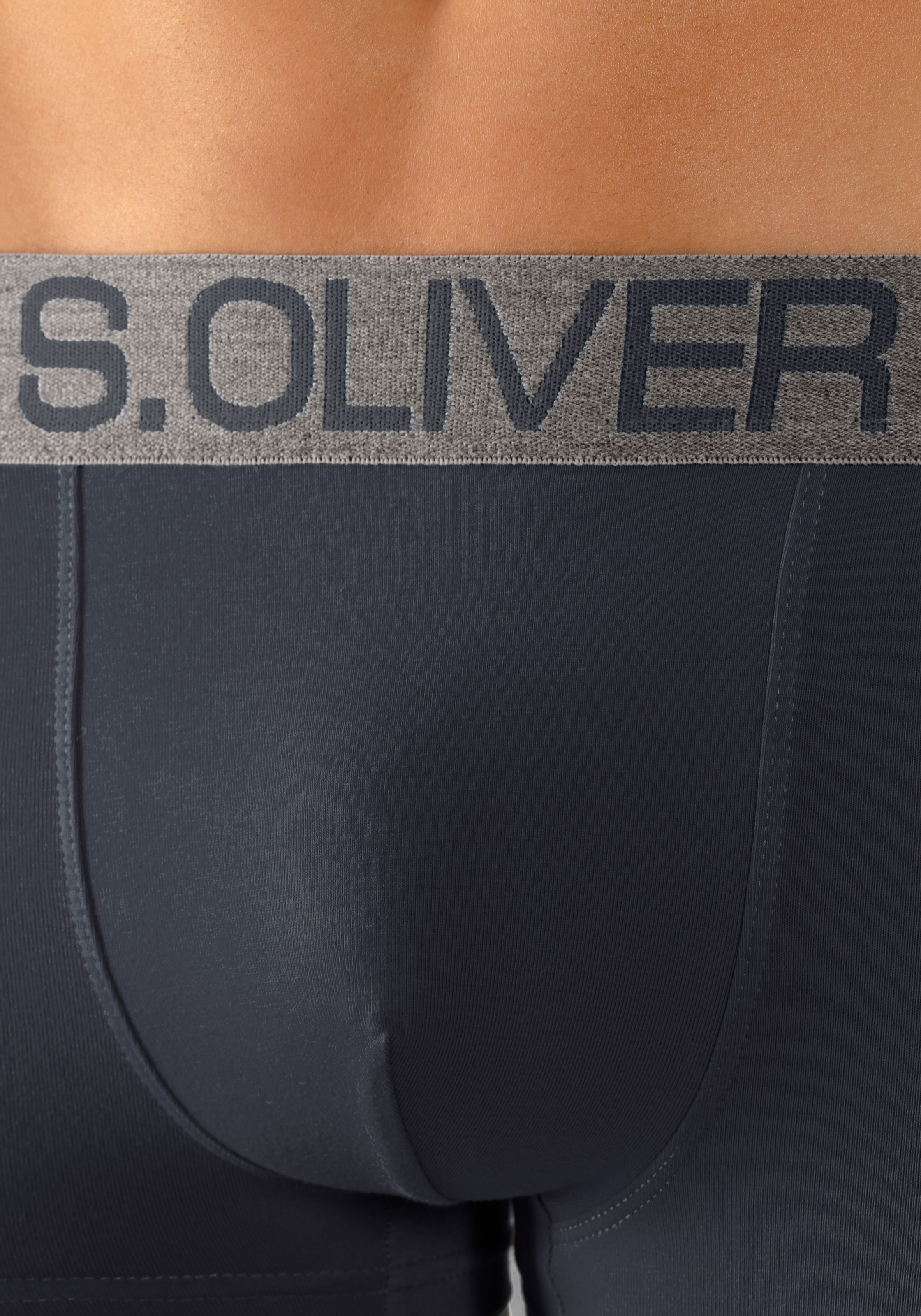 s.Oliver Boxer »Boxershorts für Herren«, (Packung, 4 St.), mit kontrastfarbenem Webbund