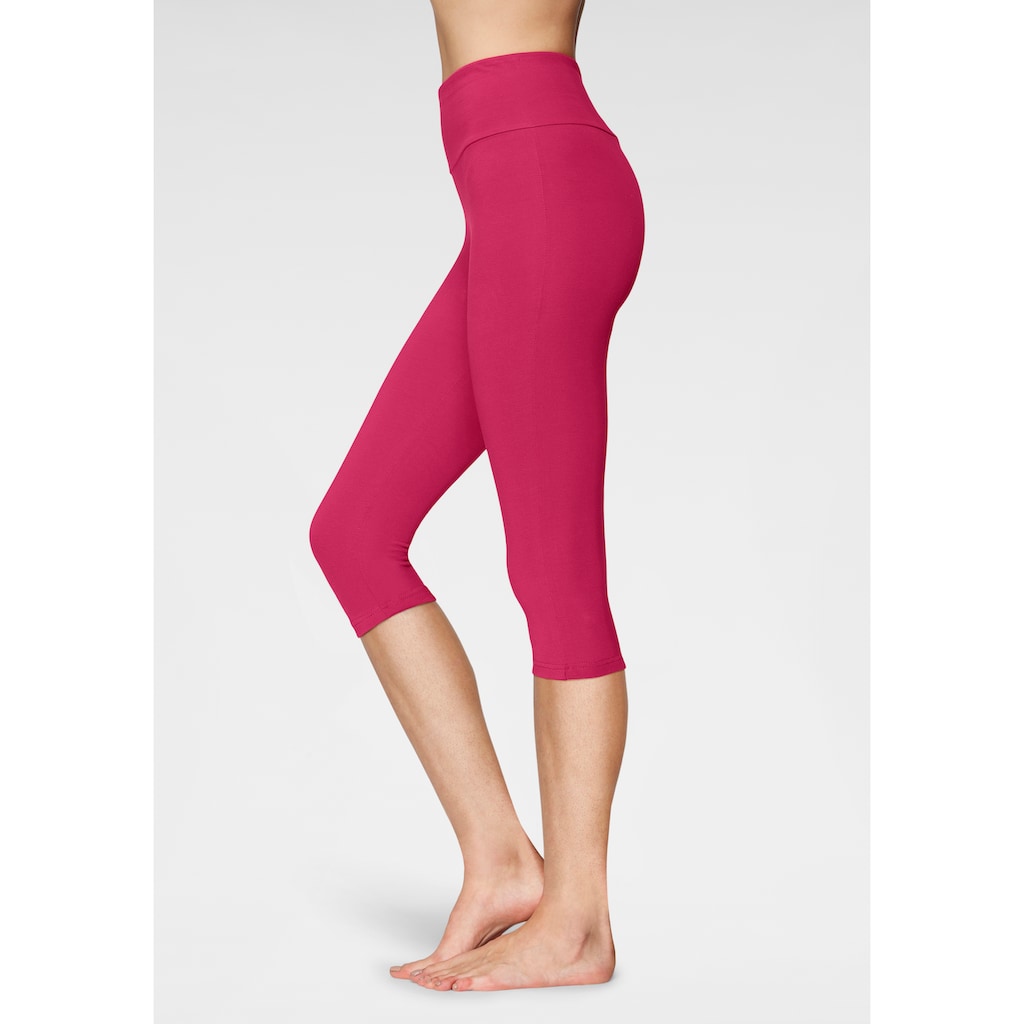 LASCANA Caprileggings, mit breitem, weichen Bündchen