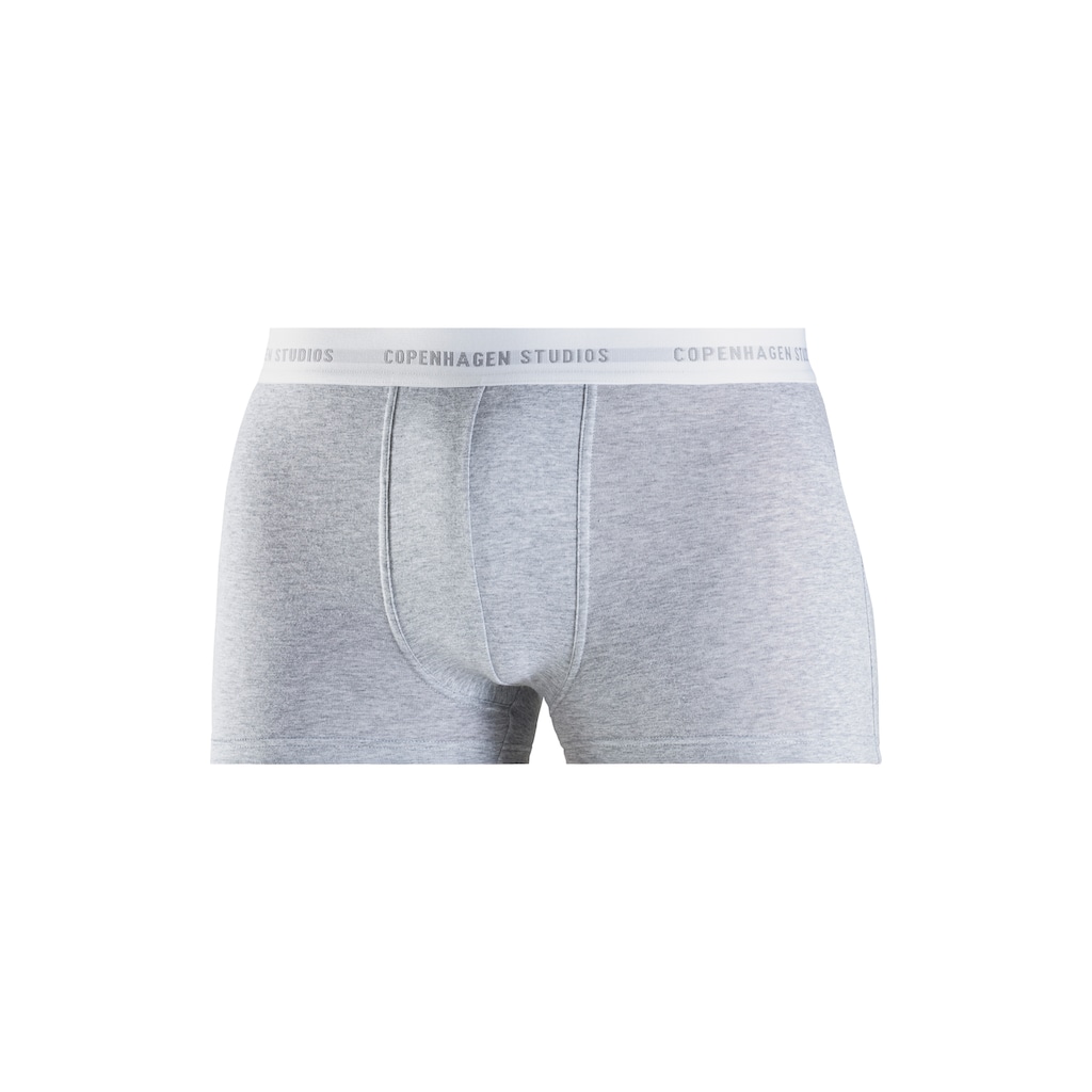 Copenhagen Studios Boxer »Boxershorts für Herren«, (Packung, 3 St., 3er Pack), mit weissem Logo-Bund
