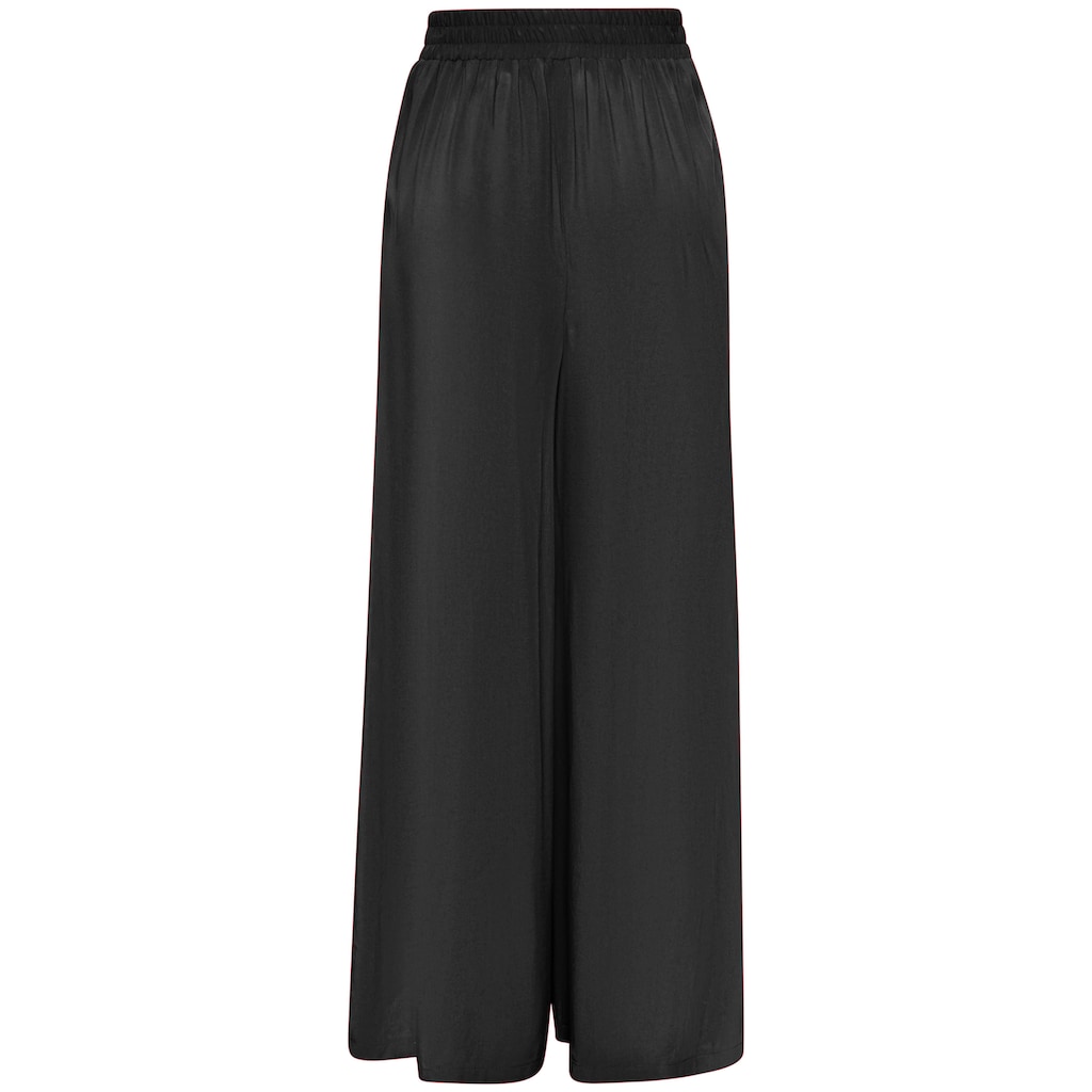 Buffalo Palazzohose, mit Seitennahttaschen, leichte Sommerhose, Wide-Leg