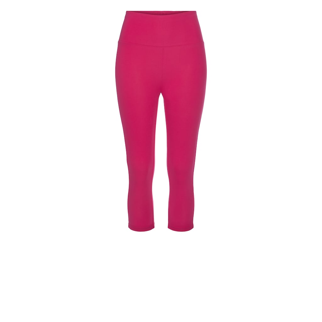 LASCANA Caprileggings, mit breitem, weichen Bündchen