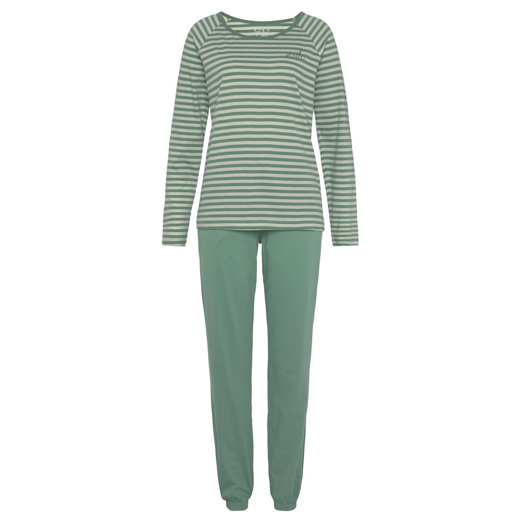 Vivance Dreams Pyjama, mit garngefärbten Streifen