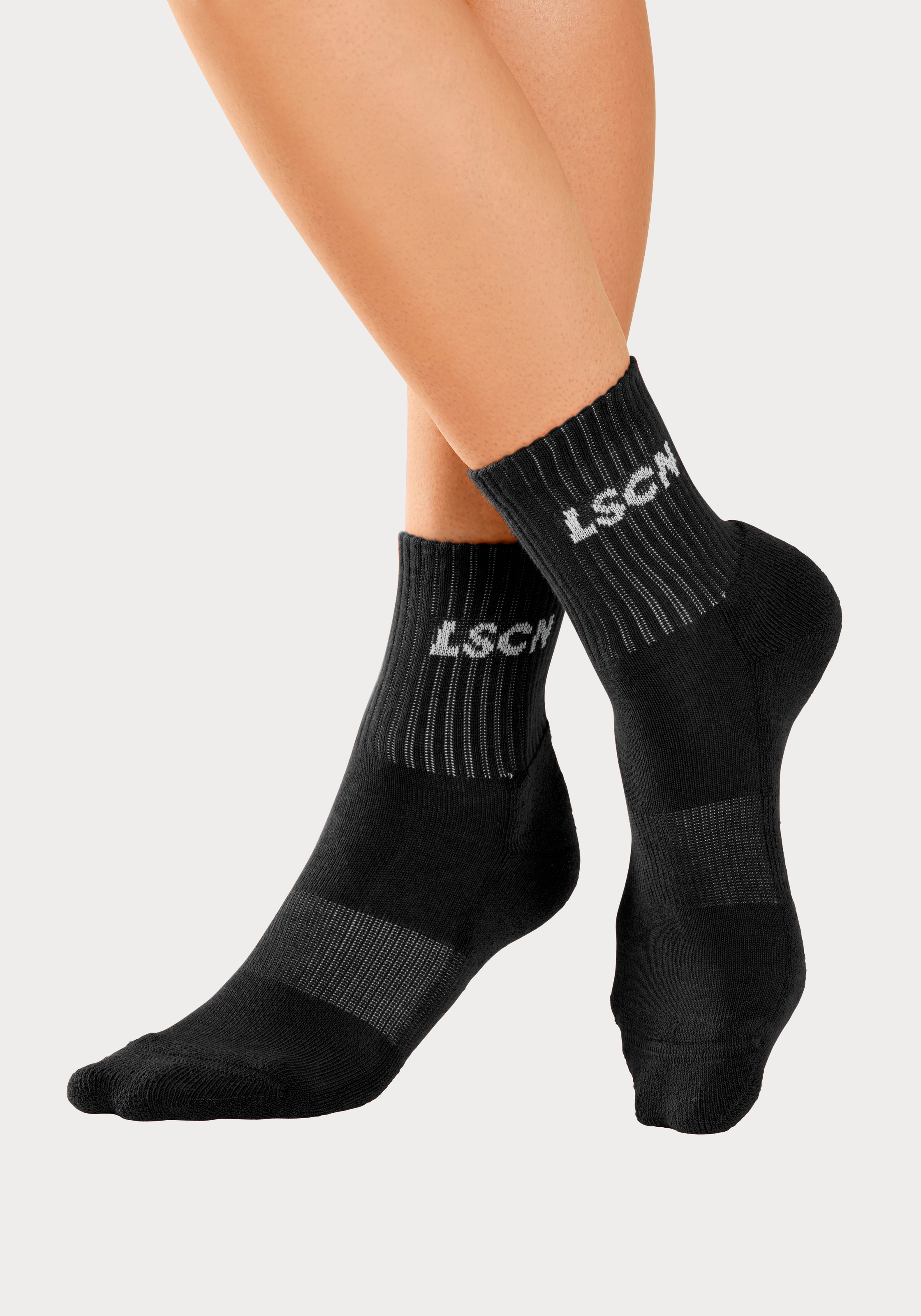 LSCN by LASCANA Tennissocken, (Packung, 2 Paar), mit Halbfussfrottee
