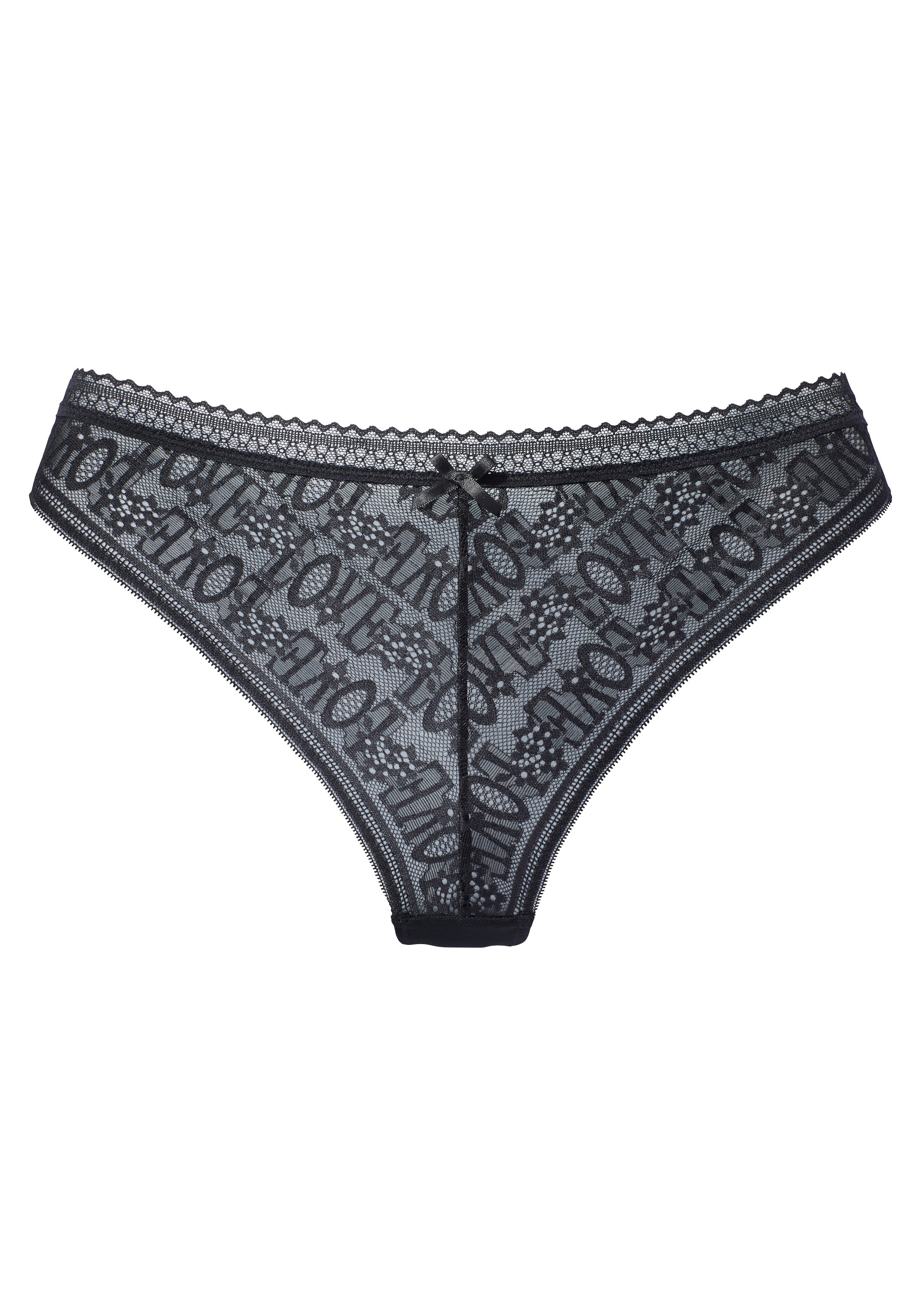 Vivance String, aus hübscher Spitze mit „LOVE“-Schriftzug und feinem Mesh