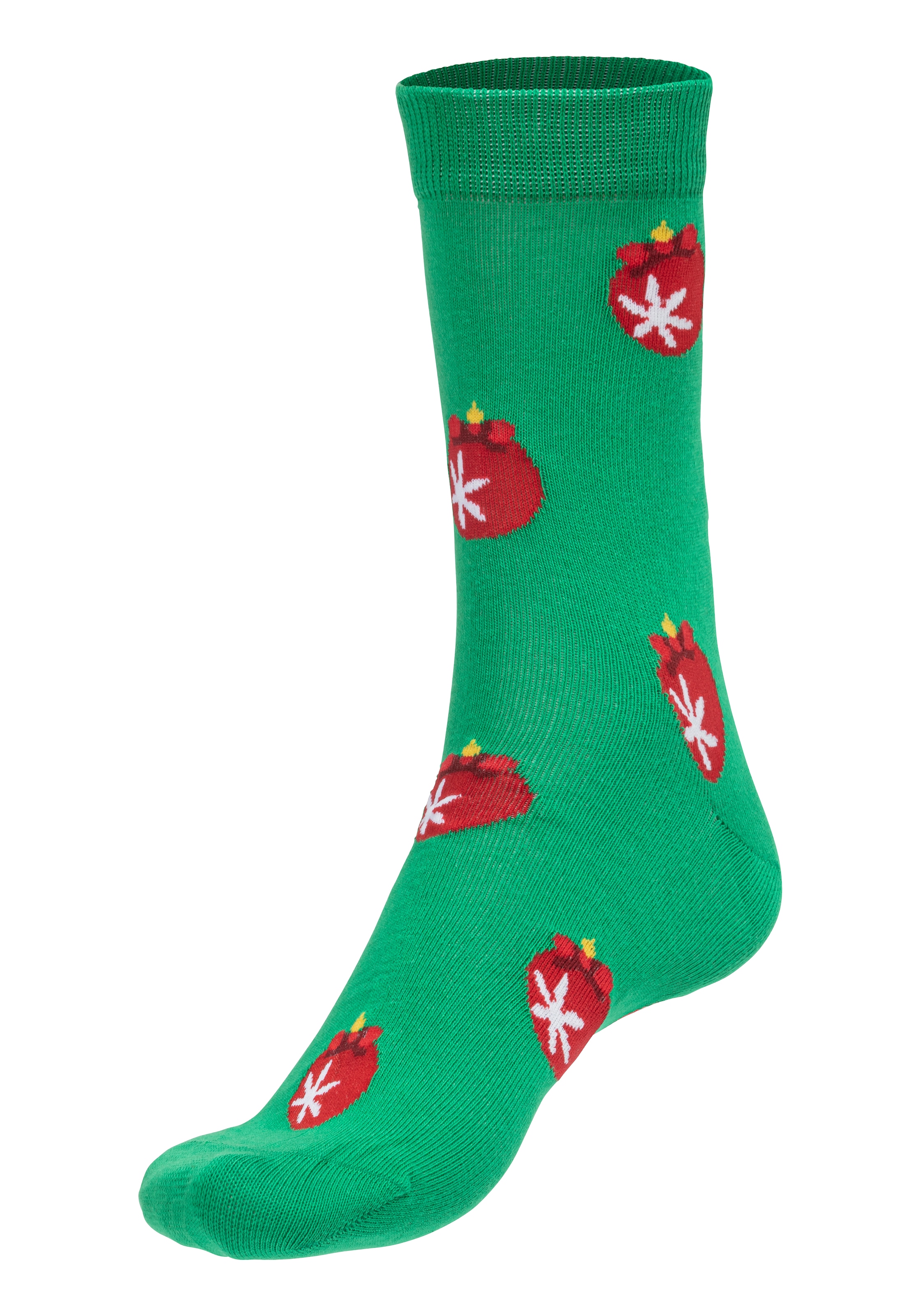 John Devin Chaussettes Packung, 3 Couple tlg. mit unterschiedlichen  Weihnachtsmotiven