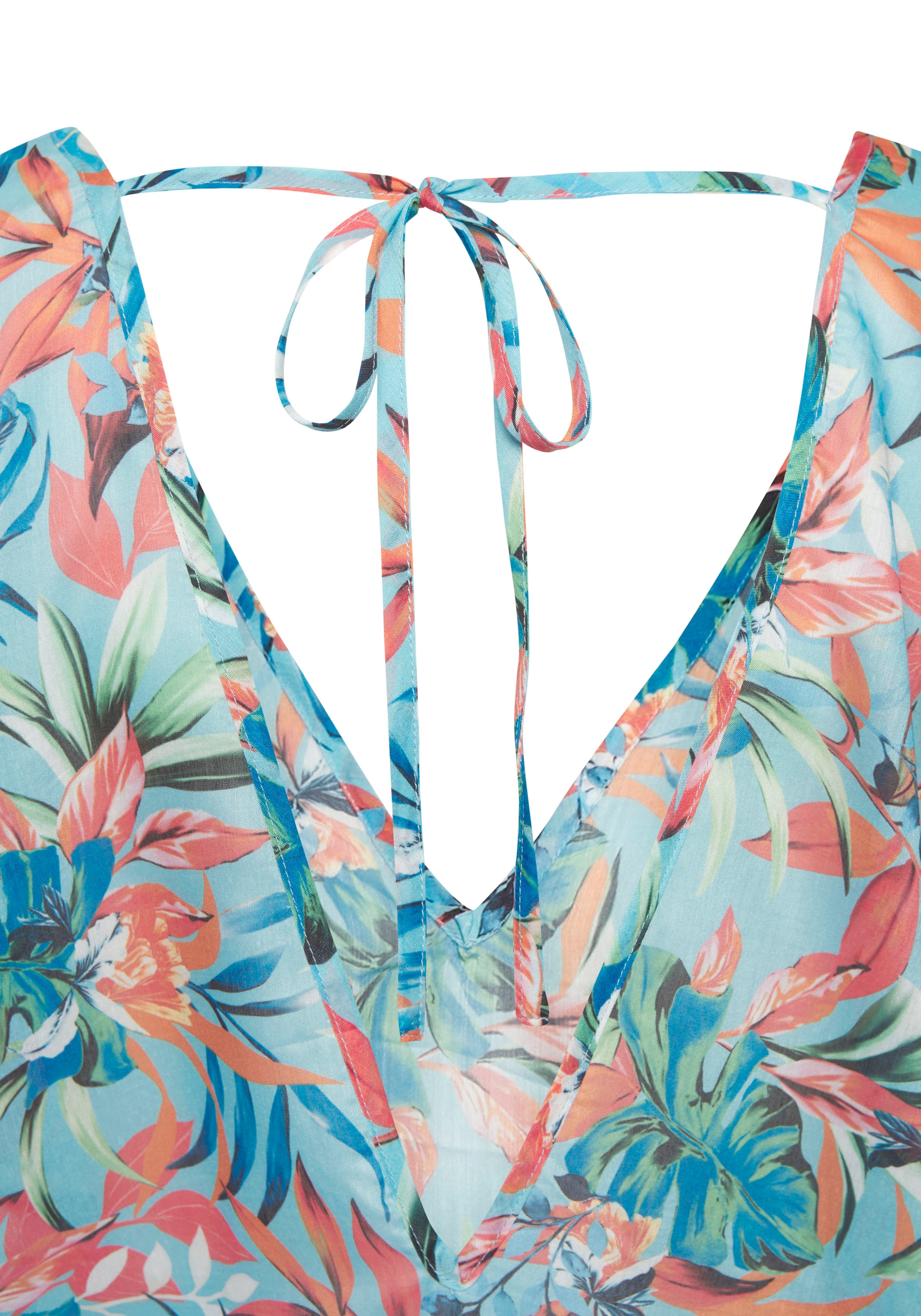 Venice Beach Chiffontunika, mit Alloverdruck, leichte Strandtunika