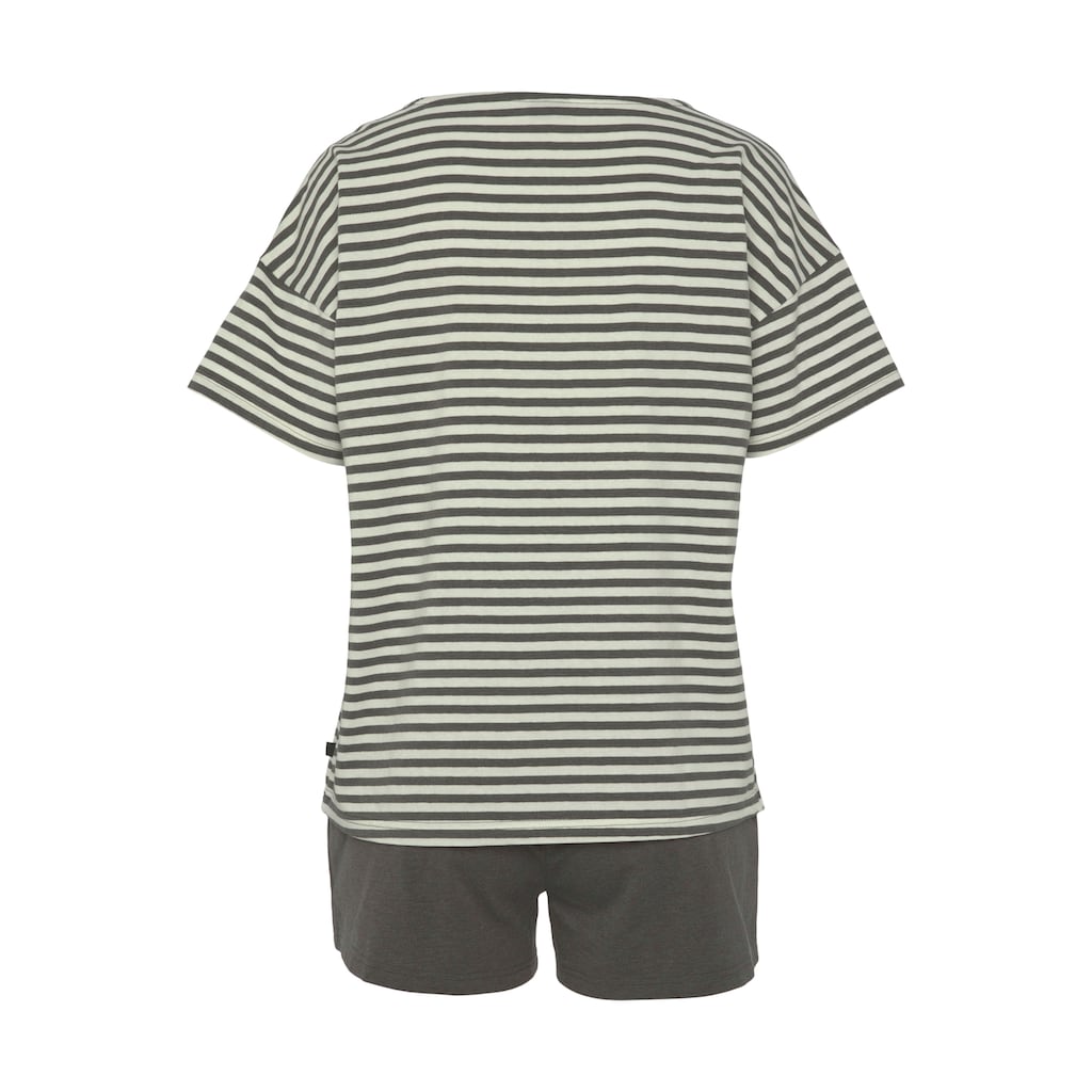 H.I.S Shorty, (2 tlg.), mit Logostickerei auf der Brust
