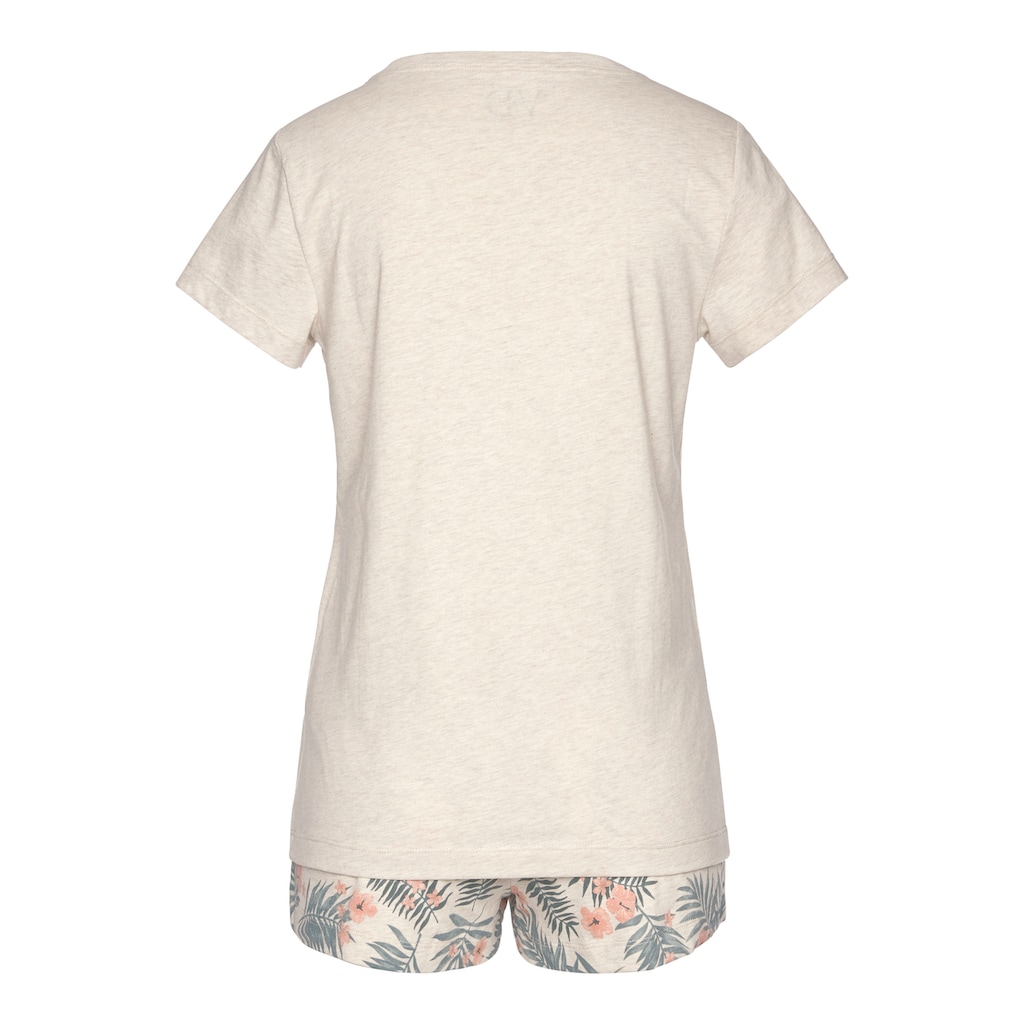 LASCANA Shorty, (2 tlg.), mit Statement Print