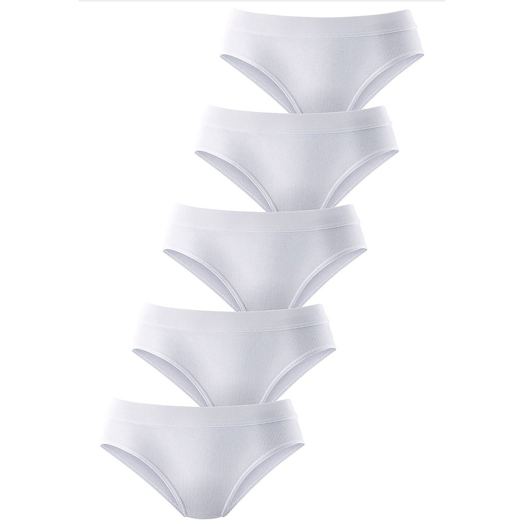 petite fleur Hüftslip, (5er-Pack), aus elastischer Baumwoll-Qualität