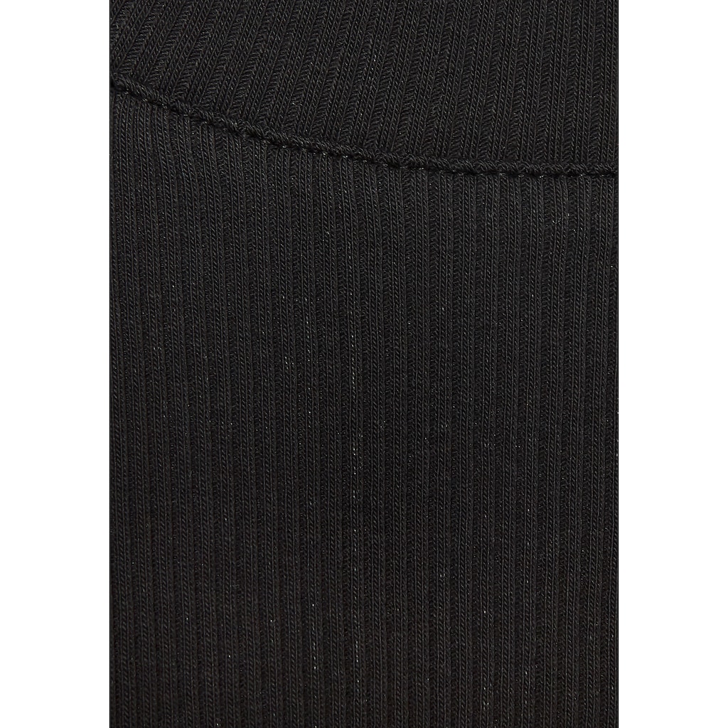 LASCANA Ripptanktop, mit breiten Trägern, figurbetonte Passform