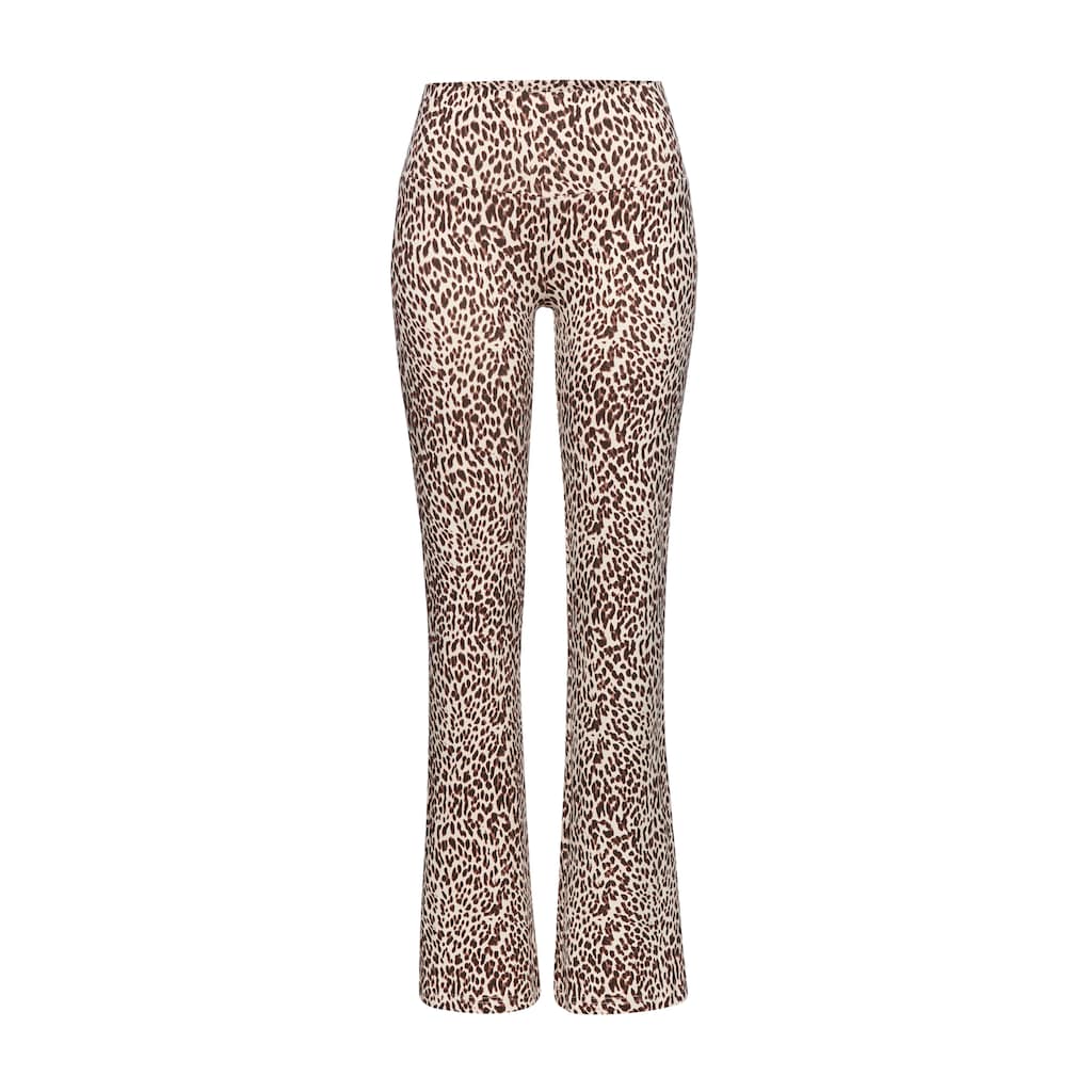 Buffalo Leggings, in modischer Allover Leo-Optik