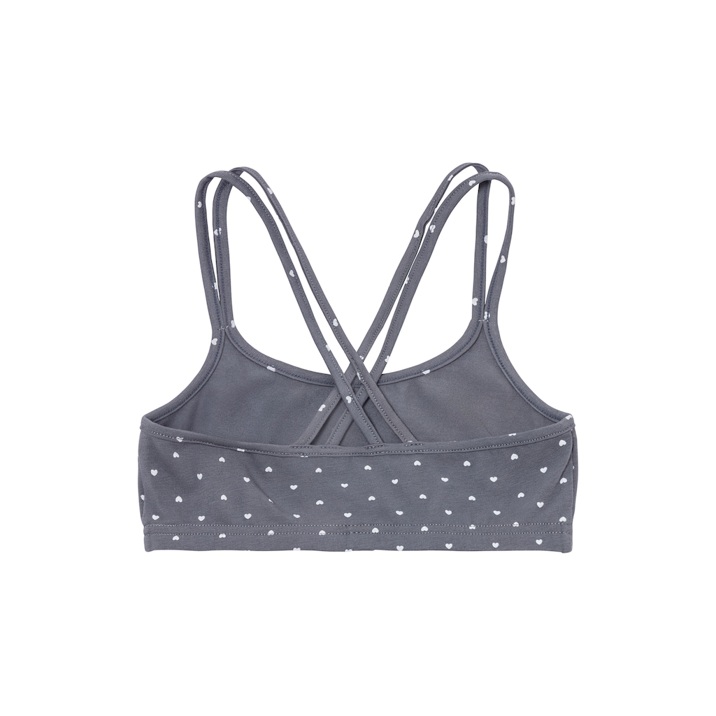 Bench. Bustier, uni und allover bedruckt in einer Packung
