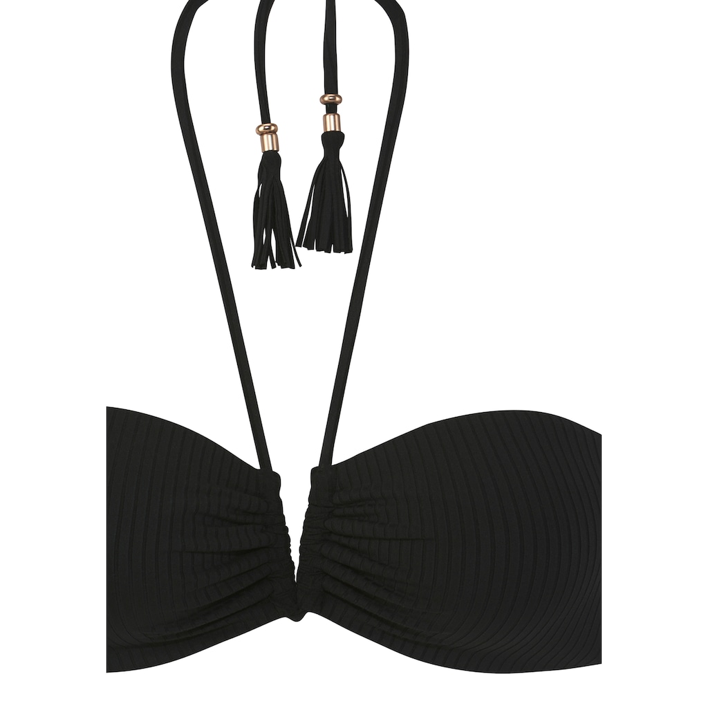 Elbsand Bandeau-Bikini, mit V-Bügel