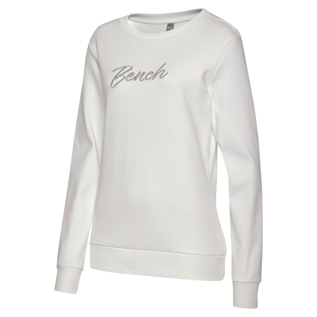 Bench. Loungewear Sweatshirt, mit Logostickerei, Loungewear
