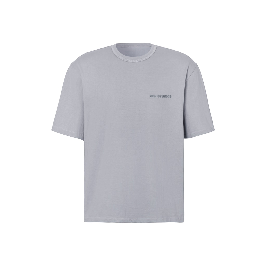 Copenhagen Studios T-Shirt »mit hochwertiger Logostickerei«, Loose-fit, Oversize-Shirt aus heavy Bio-Baumwoll-Qualität