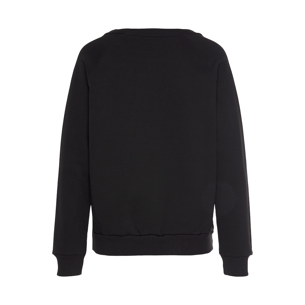 LASCANA Sweatshirt, aus organischer Baumwolle, Loungewear