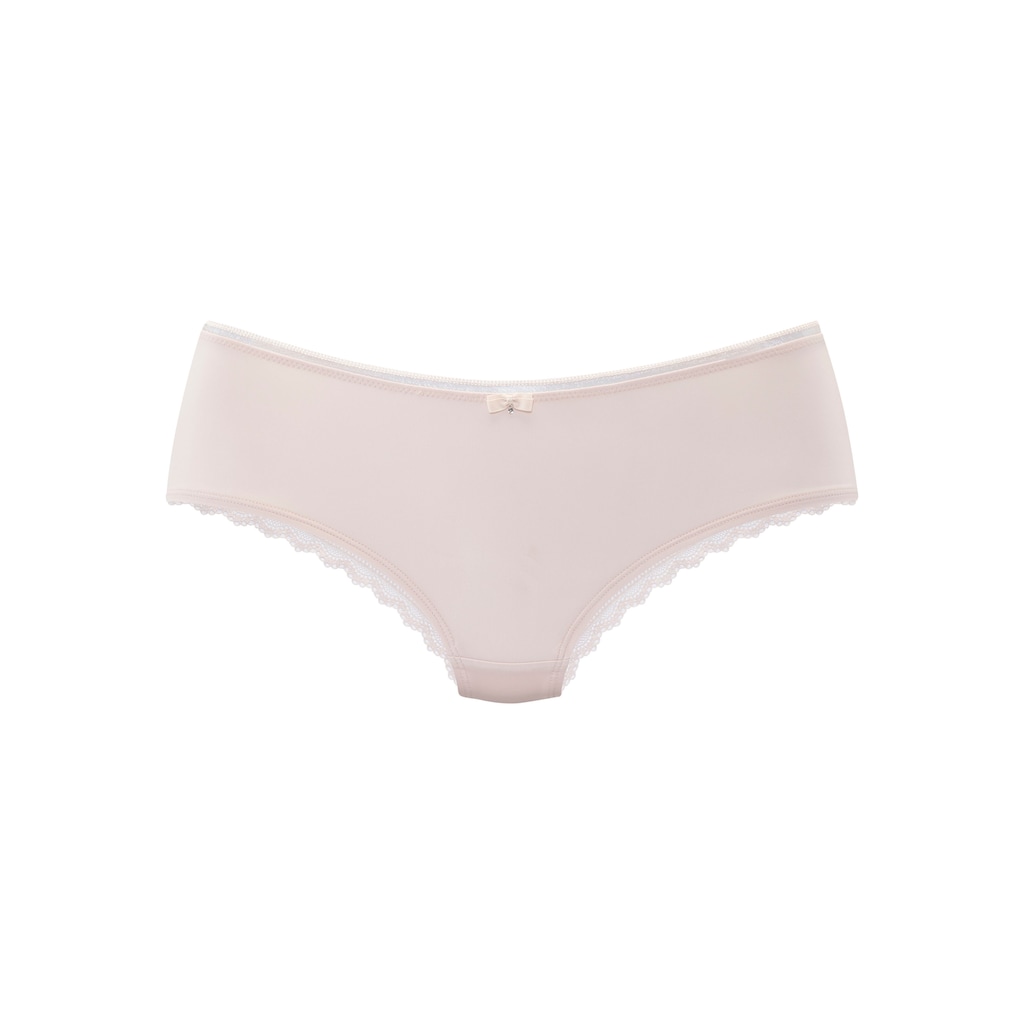 LASCANA Panty »Tiziana«, mit modischer Zierkante und hübschen Accessoires
