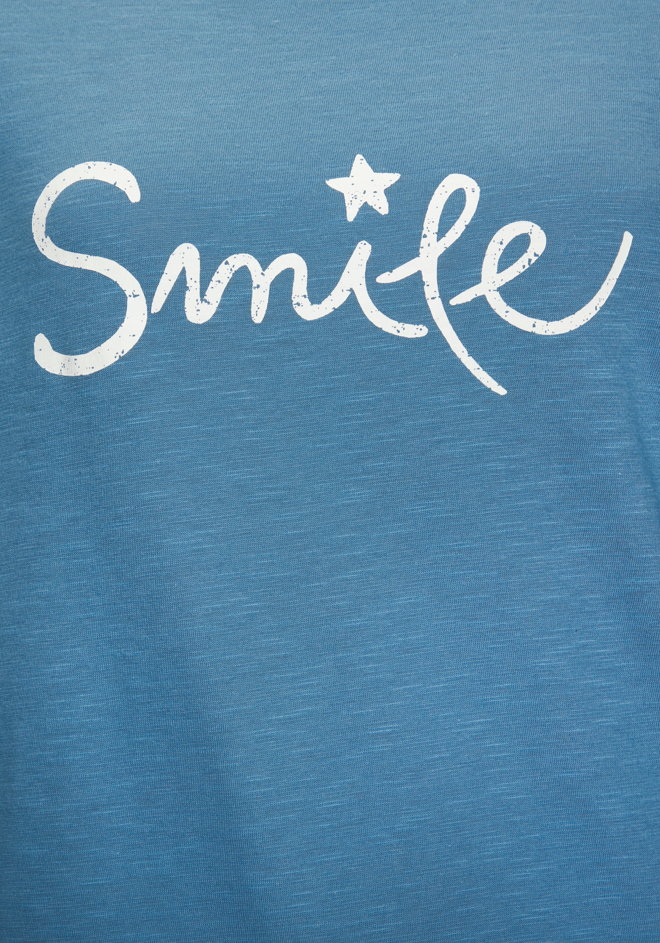 Beachtime T-Shirt »mit Frontdruck "Smile"«, aus weicher Baumwoll-Qualität
