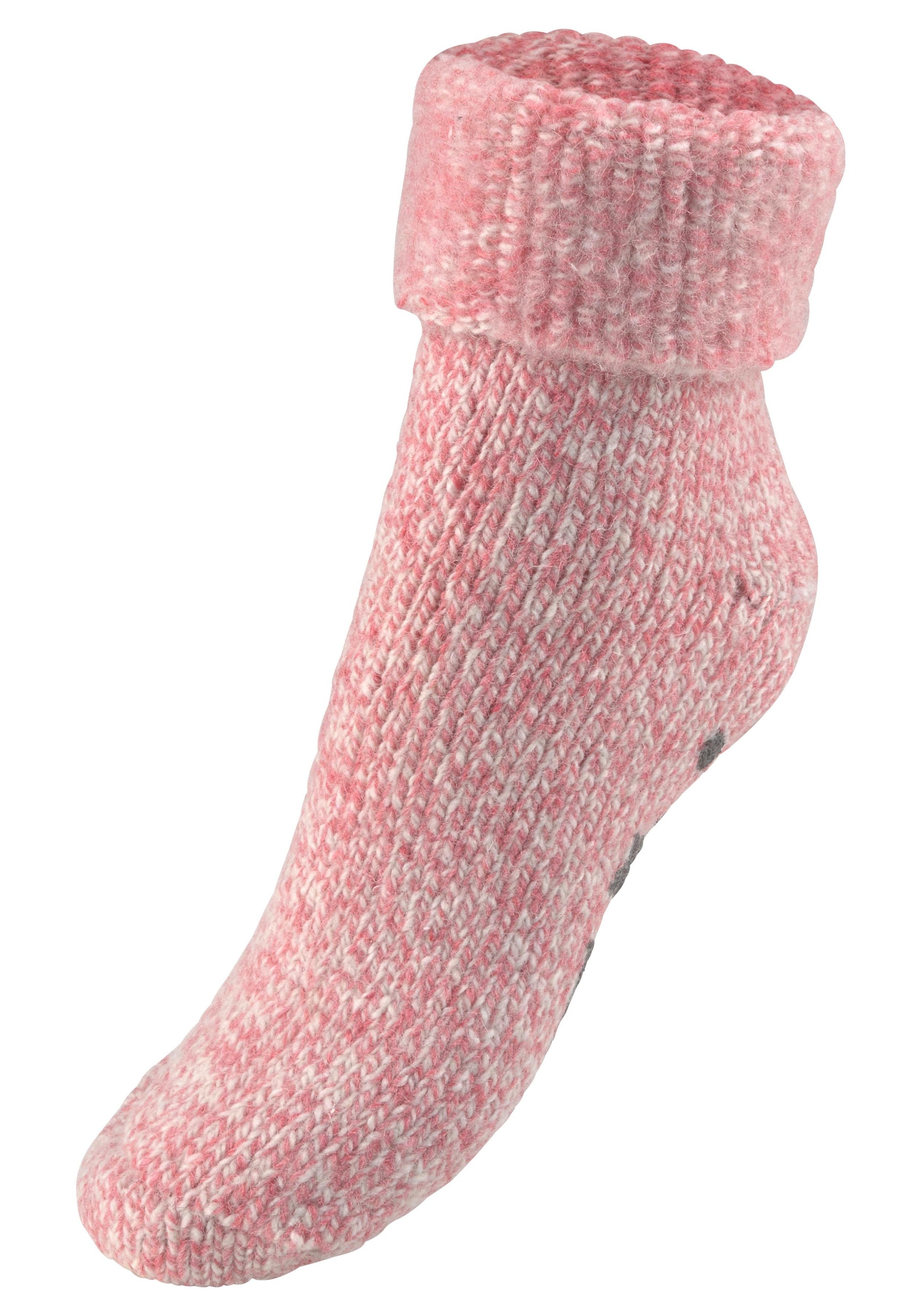 Lavana ABS-Socken "Damen Stoppersocken, Anti Rutsch, Wollsocken," Packung, 1 Stk. tlg. Haussocken mit rutschfester Sohle