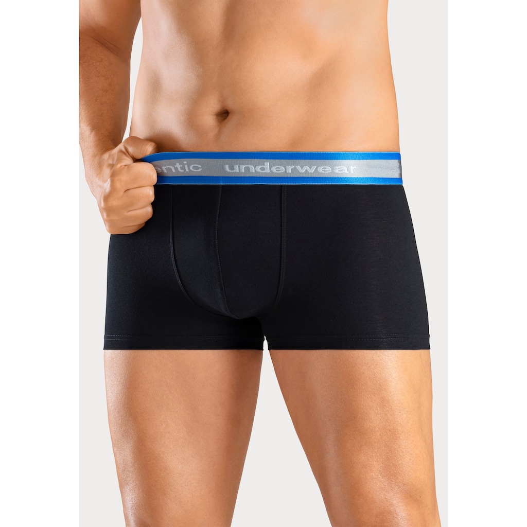 AUTHENTIC LE JOGGER Boxer »Boxershorts für Herren«, (Packung, 4 St., 4er-Pack), angenehm weiches Neon-Bündchen