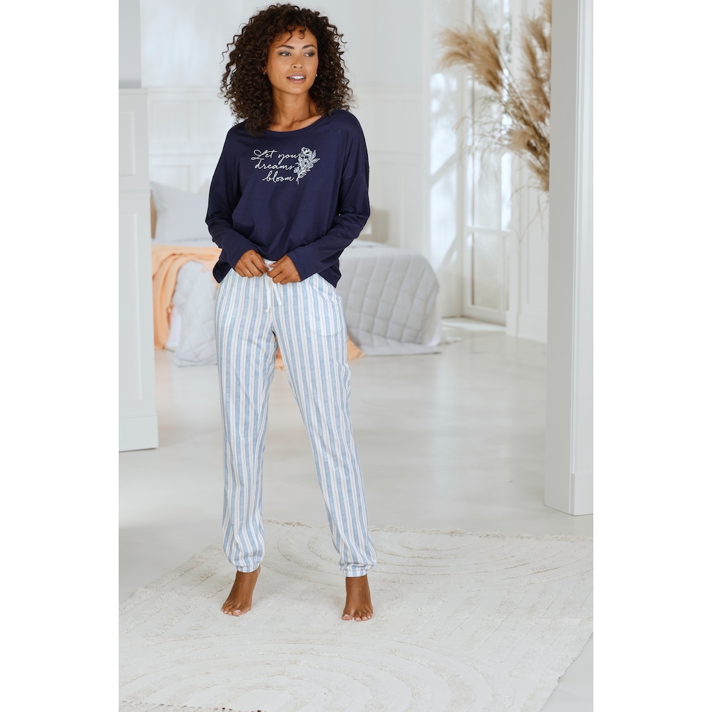Vivance Dreams Pyjamahose, mit Allover-Muster